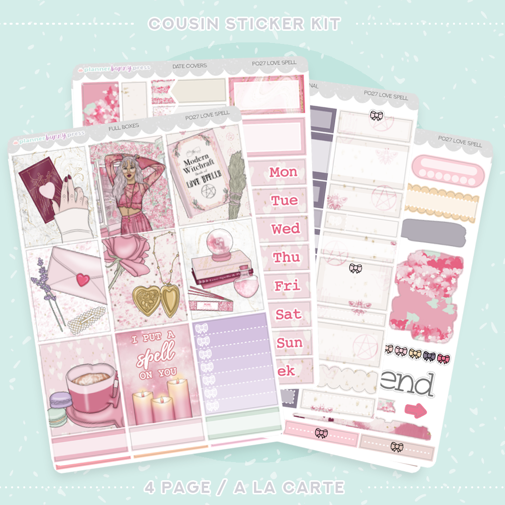 Love Spell | Hobonichi Cousin Sticker Kit