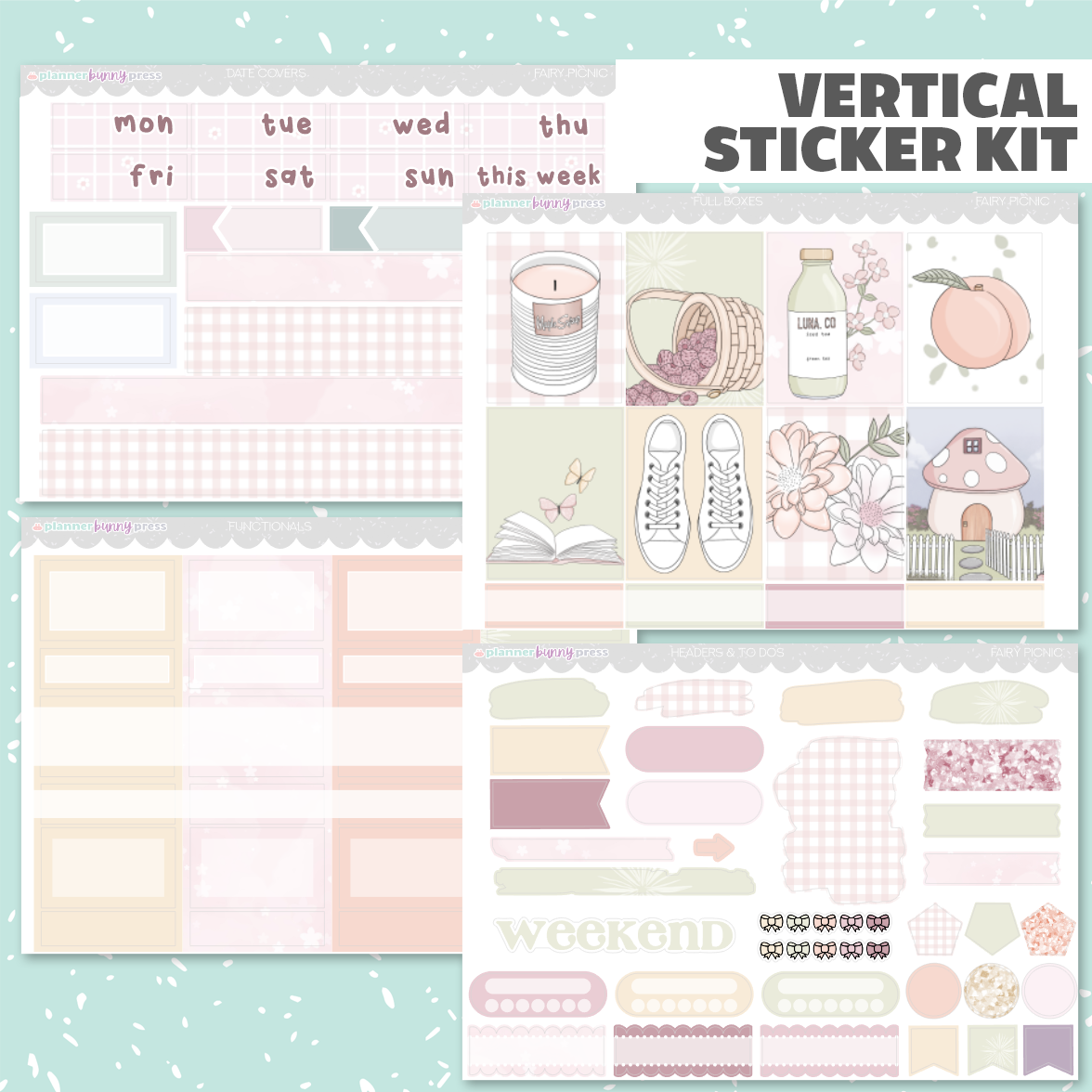 Fairy Picnic | Vertical Sticker Kit