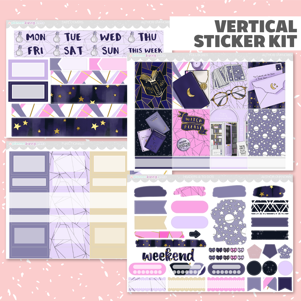 Author Unknown | Vertical Sticker Kit