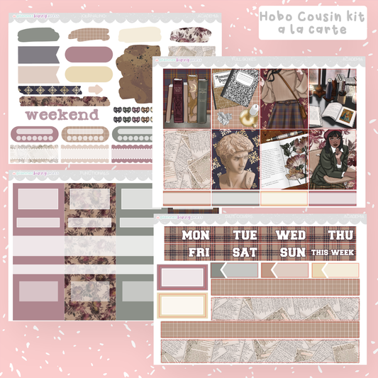 Academia | Hobonichi Cousin Sticker Kit