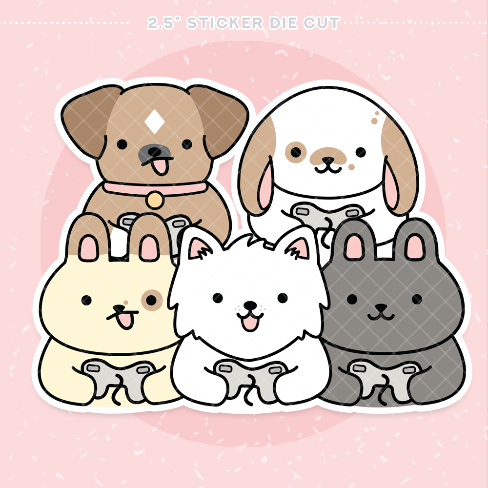 Gamer Buns Sticker Die Cut
