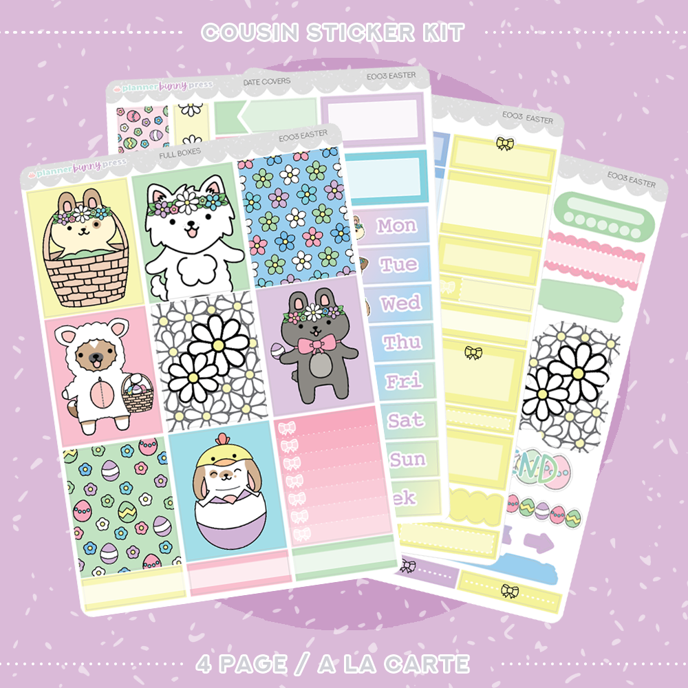 Easter | Hobonichi Cousin Sticker Kit