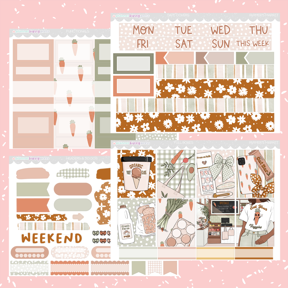 Farmer's Market | Hobonichi Cousin Sticker Kit