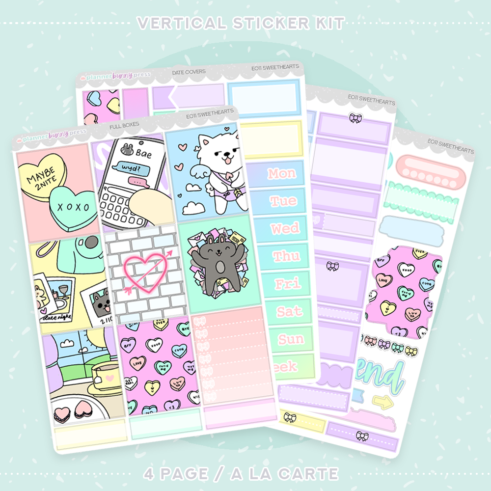 Sweethearts | Vertical Sticker Kit