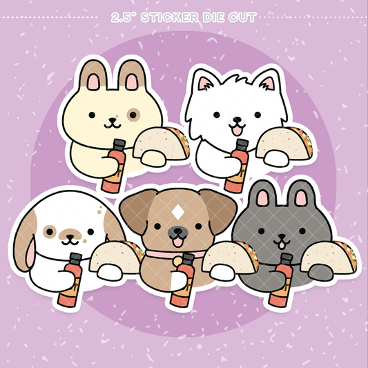 Taco Night Sticker Die Cut