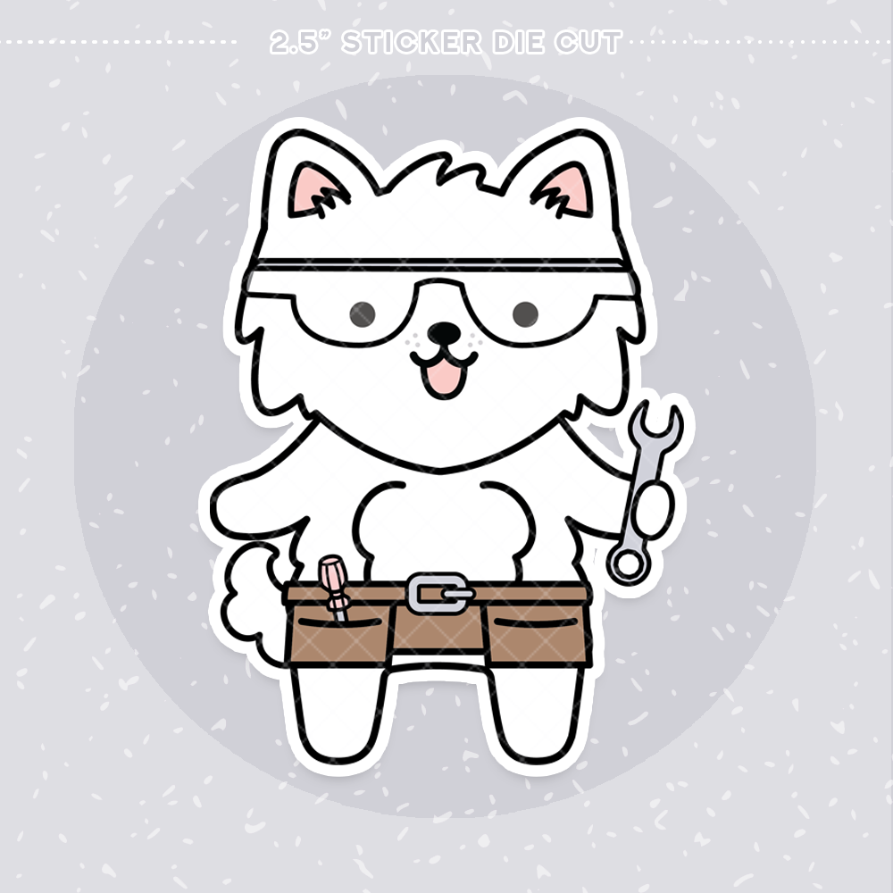 Fix It Sticker Die Cut