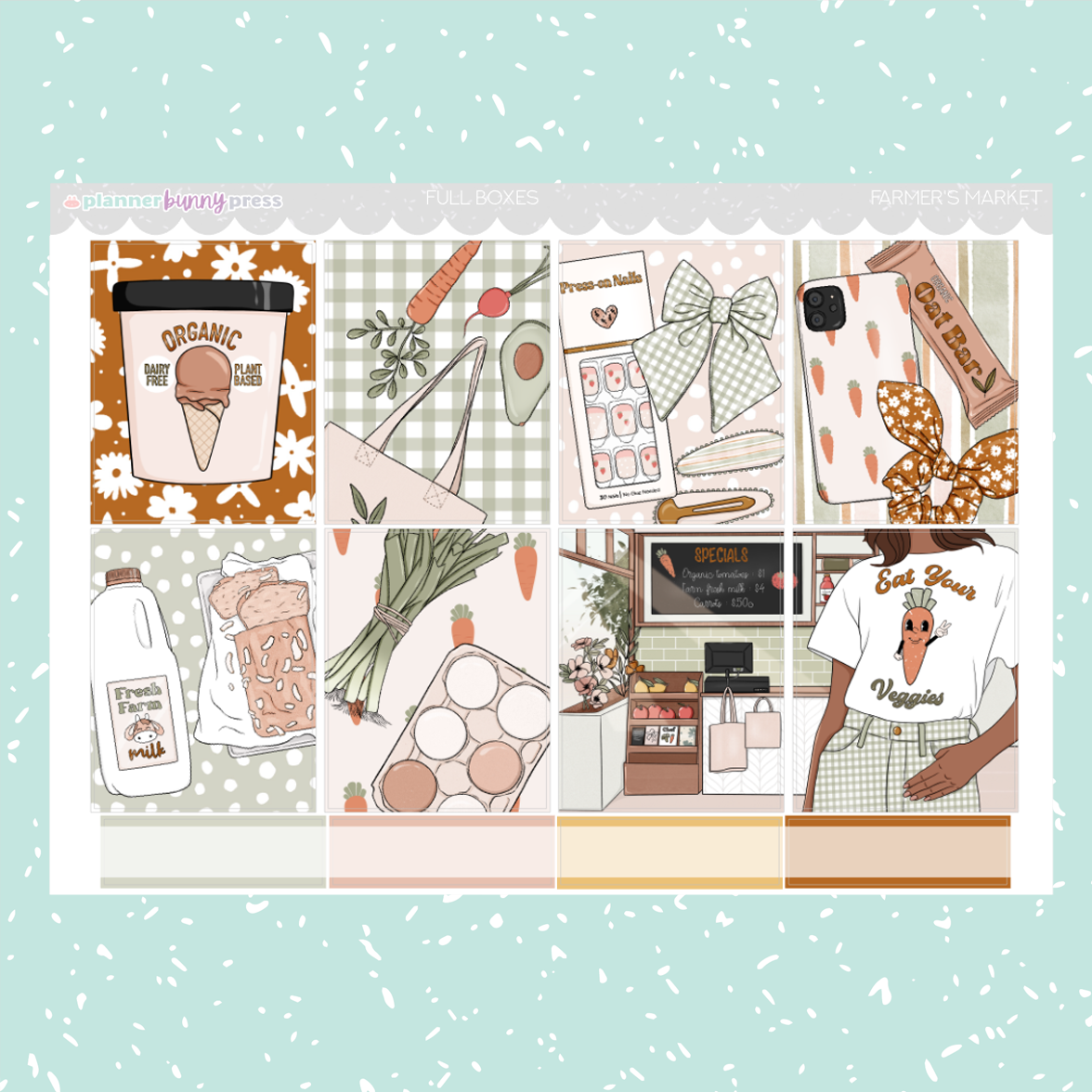 Farmer's Market  | Vertical Sticker Kit