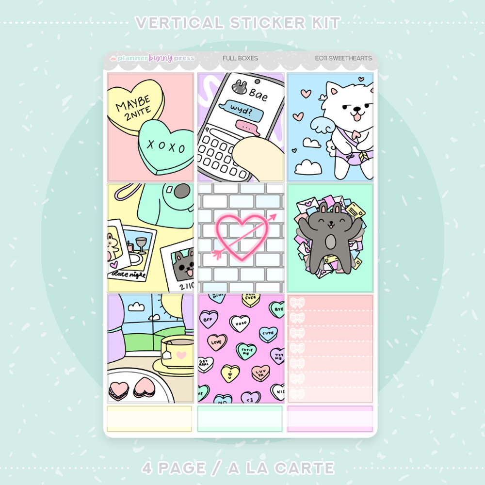 Sweethearts | Vertical Sticker Kit