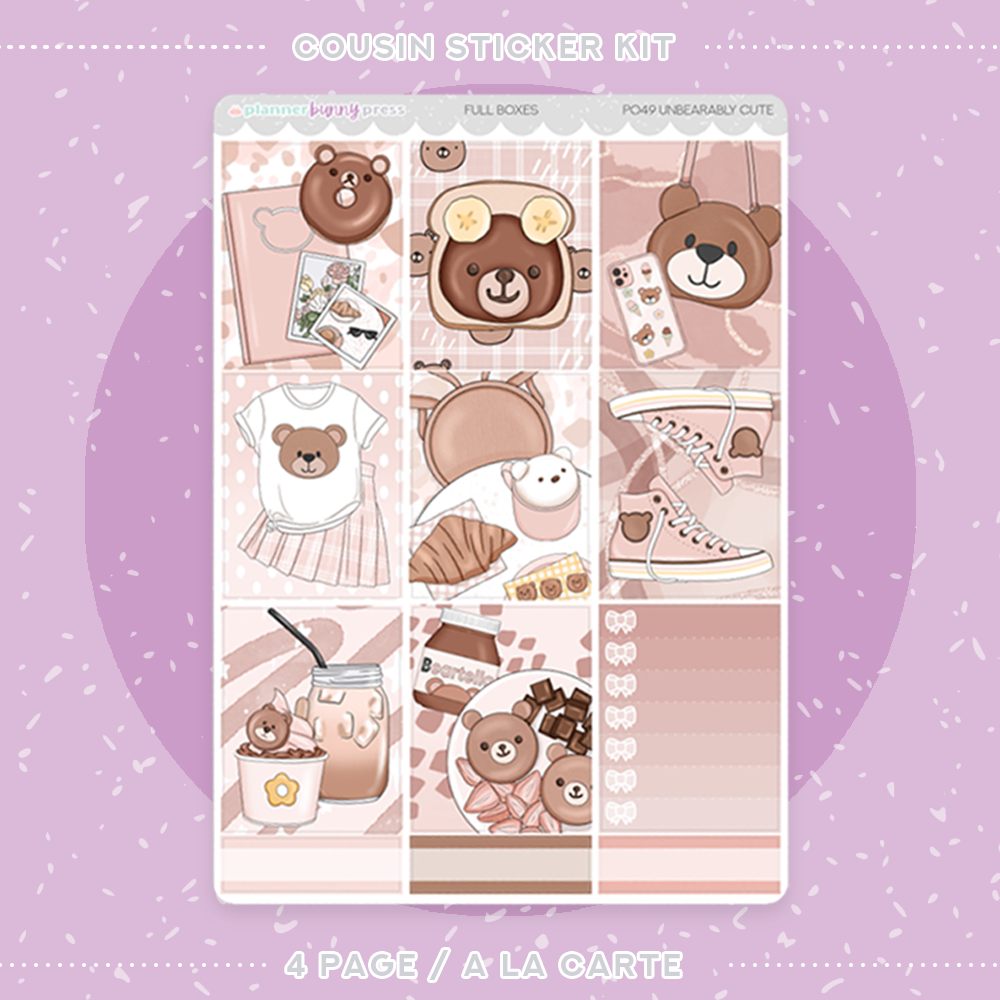 Aloha Hobonichi Cousin planner sized stickers – Dicope Stickers