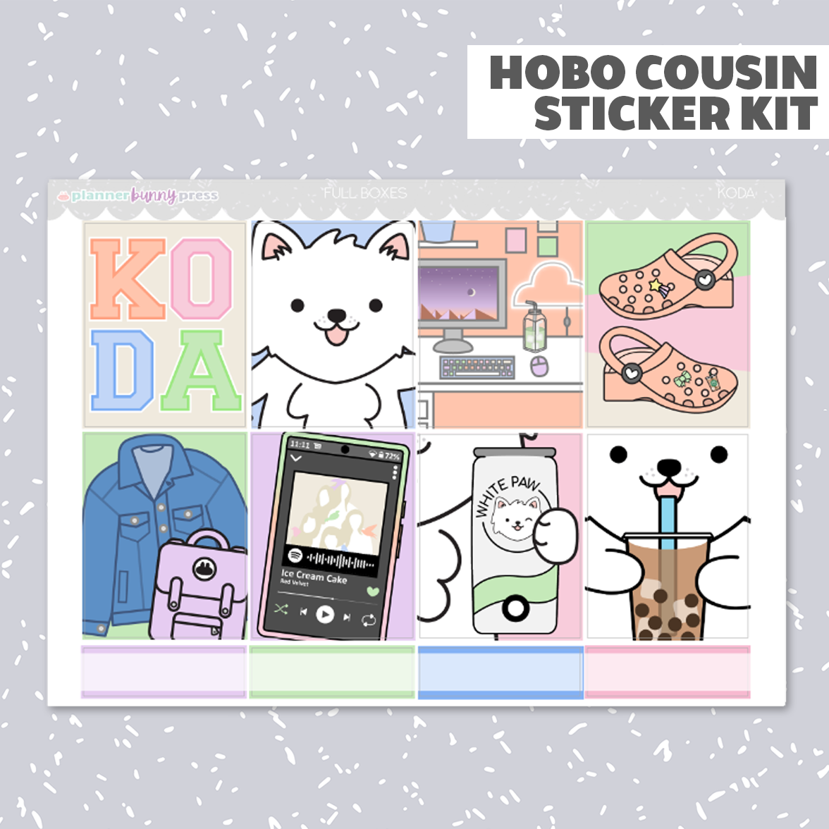 Koda | Hobonichi Cousin Sticker Kit
