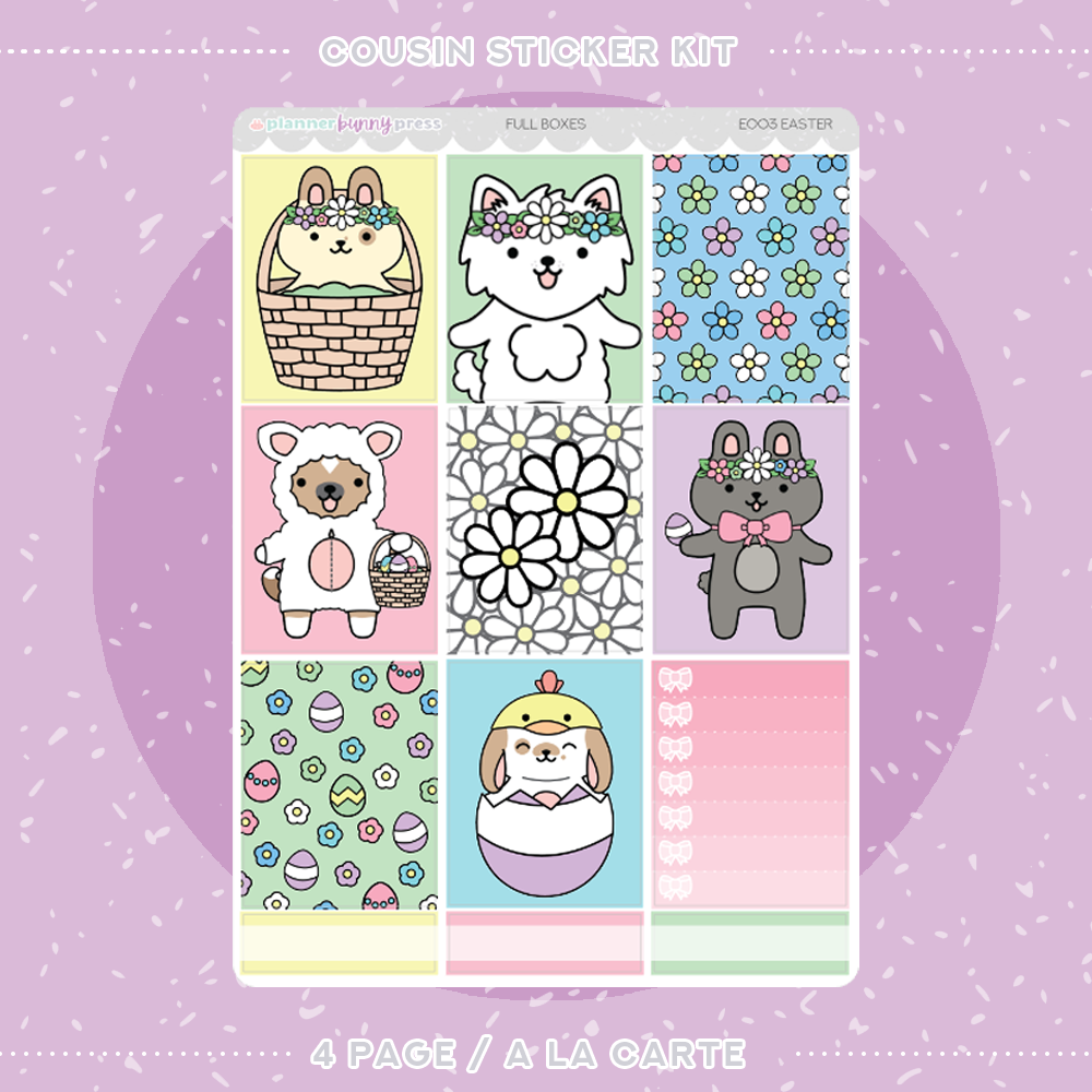 Easter | Hobonichi Cousin Sticker Kit