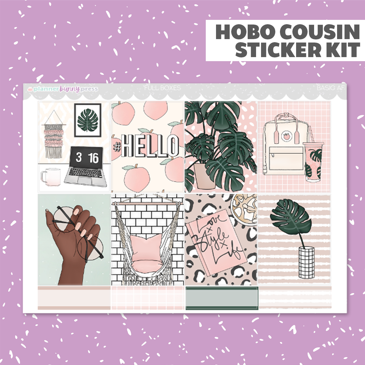 Basic AF | Hobonichi Cousin Sticker Kit