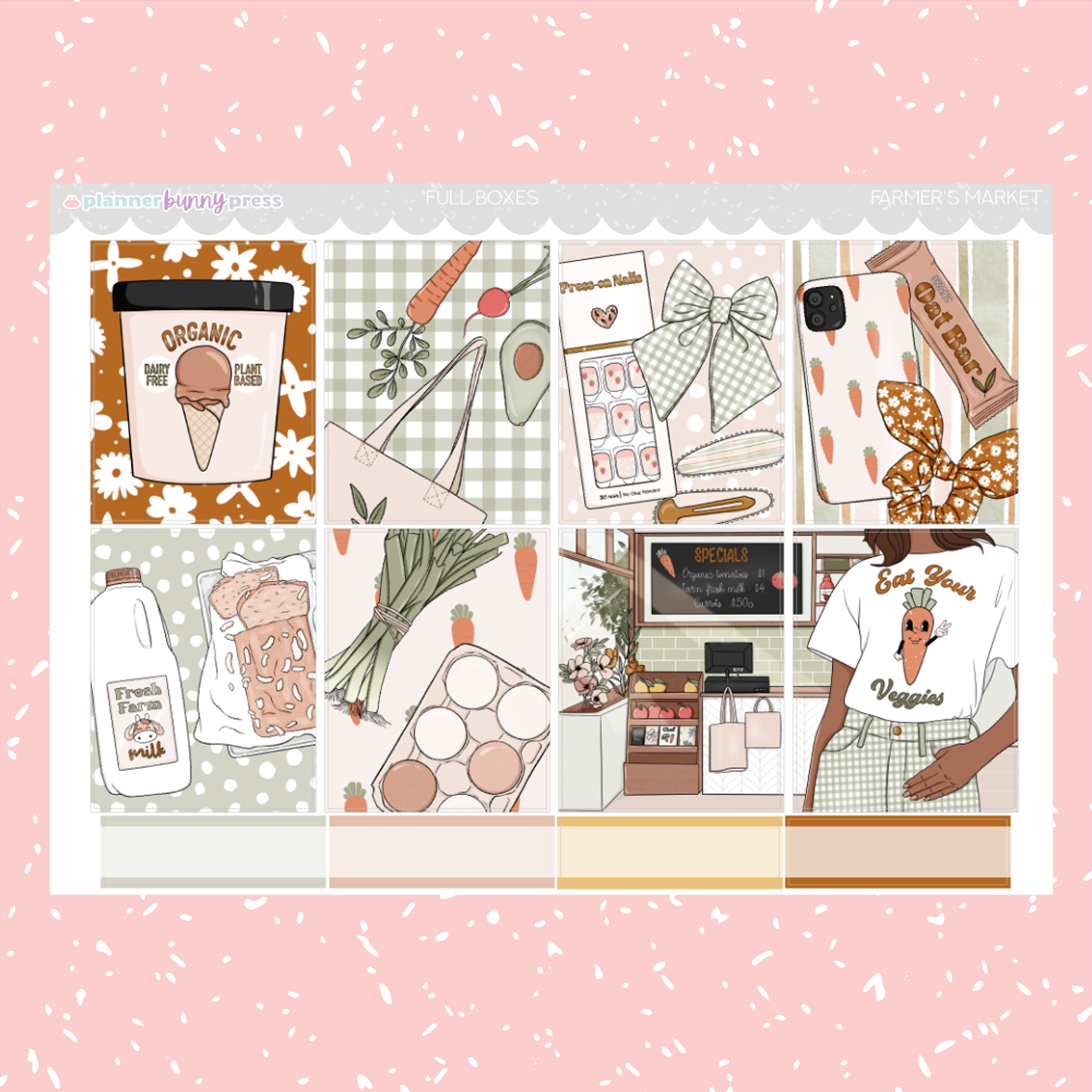 Farmer's Market | Hobonichi Cousin Sticker Kit