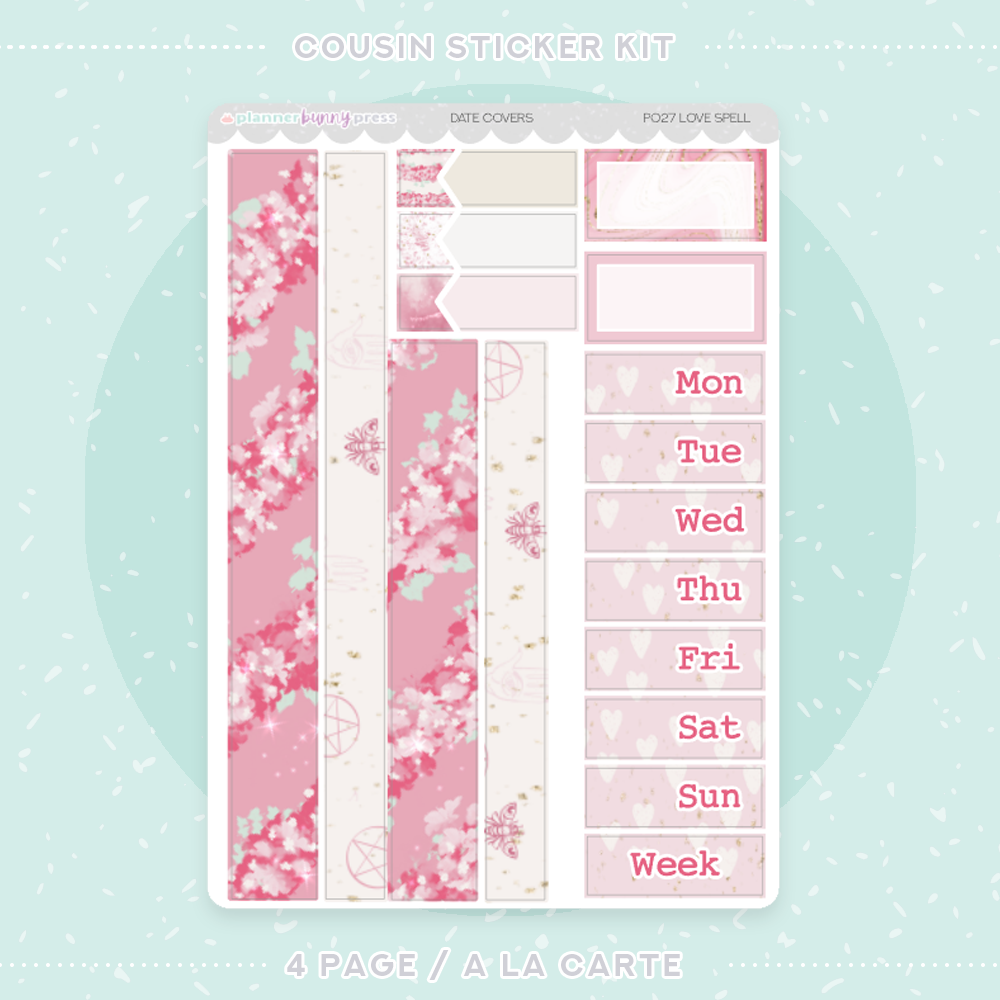 Love Spell | Hobonichi Cousin Sticker Kit