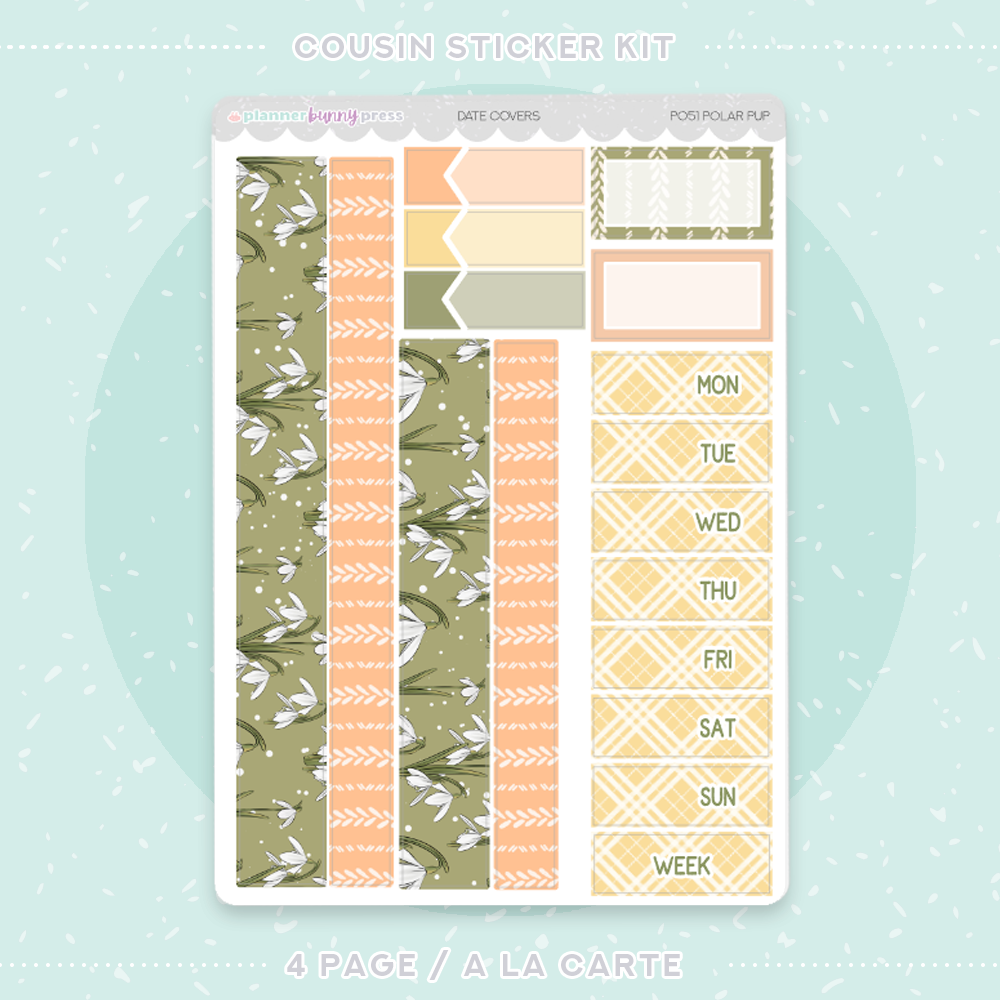 Polar Pup | Hobonichi Cousin Sticker Kit