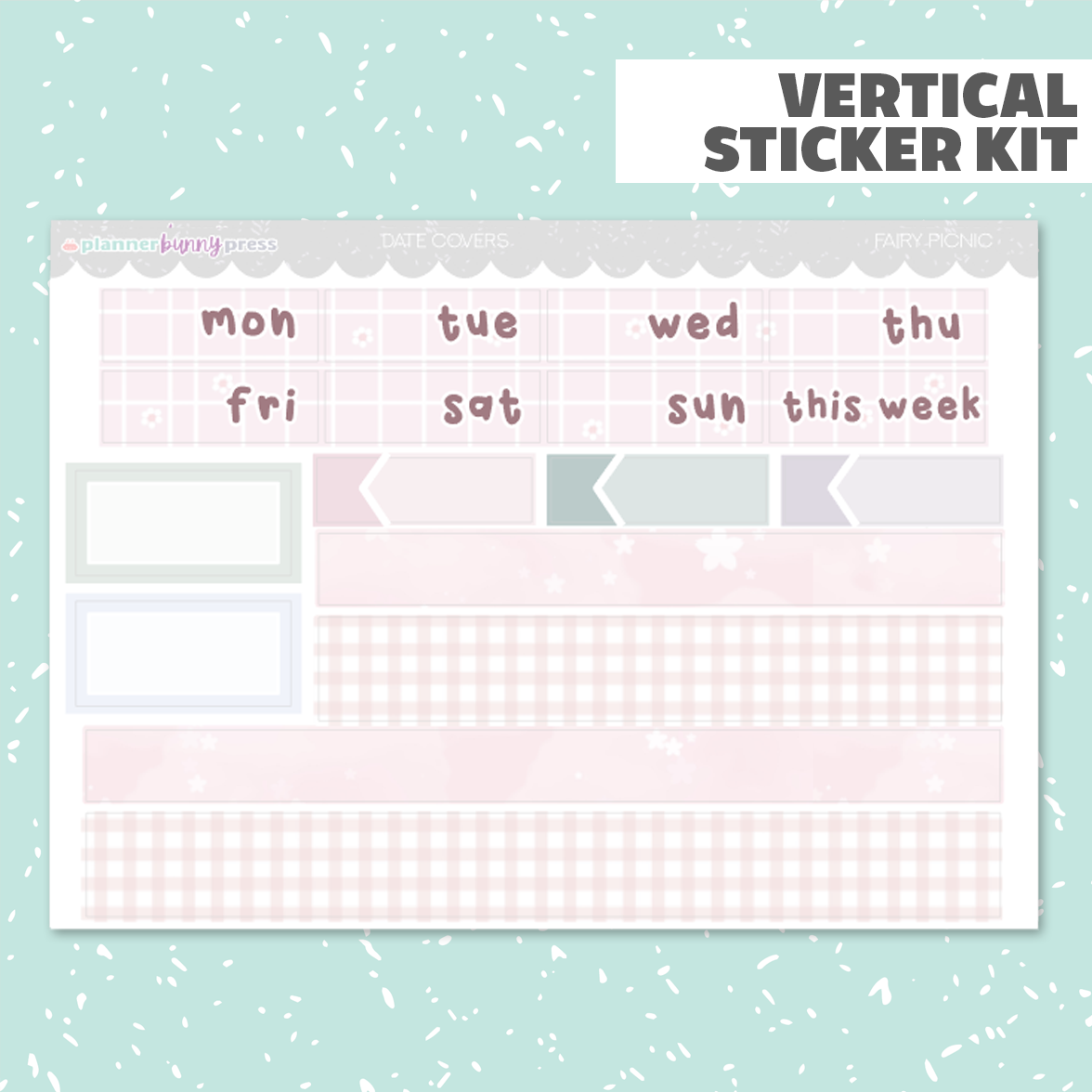 Fairy Picnic | Vertical Sticker Kit