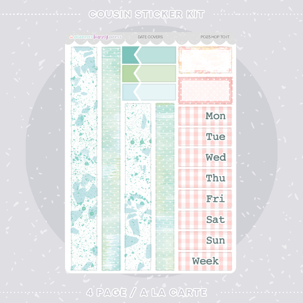 Hop To It | Hobonichi Cousin Sticker Kit