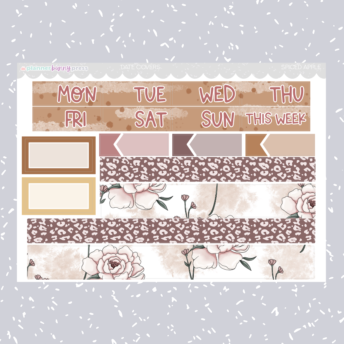 Spiced Apple | Hobonichi Cousin Sticker Kit