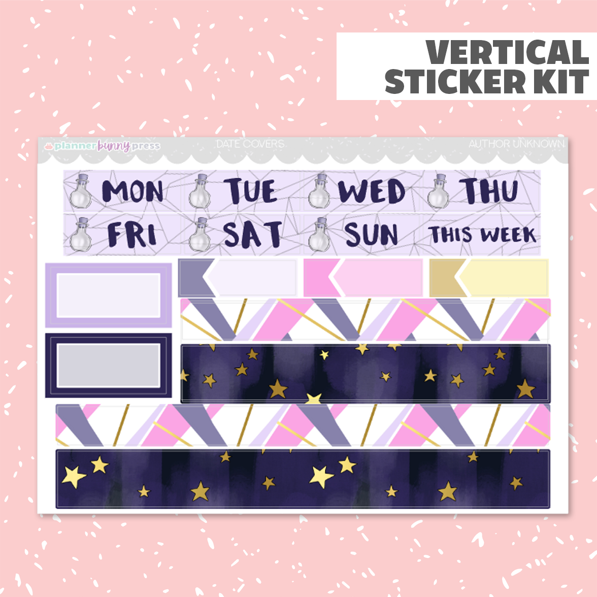 Author Unknown | Vertical Sticker Kit
