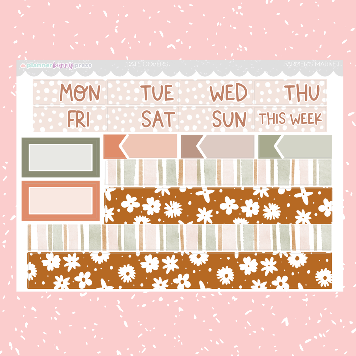 Farmer's Market | Hobonichi Cousin Sticker Kit