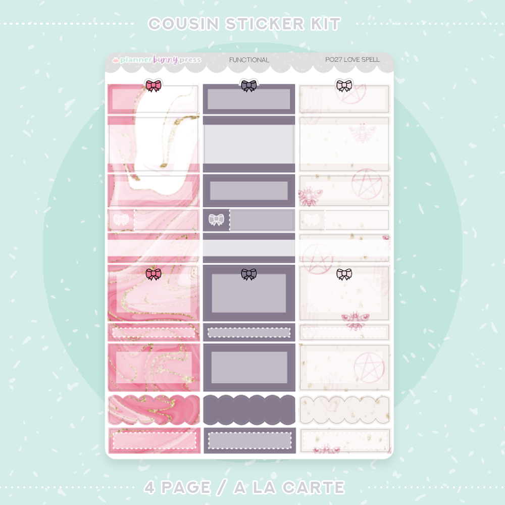 Love Spell | Hobonichi Cousin Sticker Kit