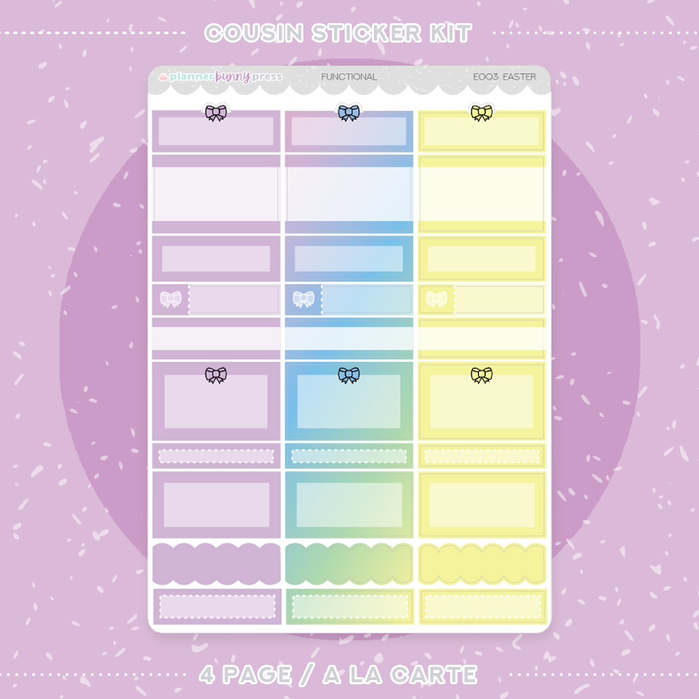 Easter | Hobonichi Cousin Sticker Kit