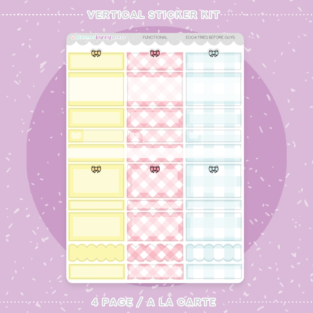 Fries Before Guys | Vertical Sticker Kit