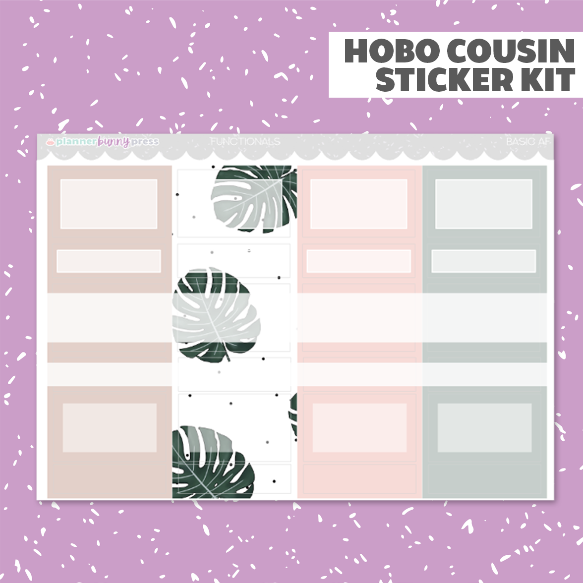 Basic AF | Hobonichi Cousin Sticker Kit