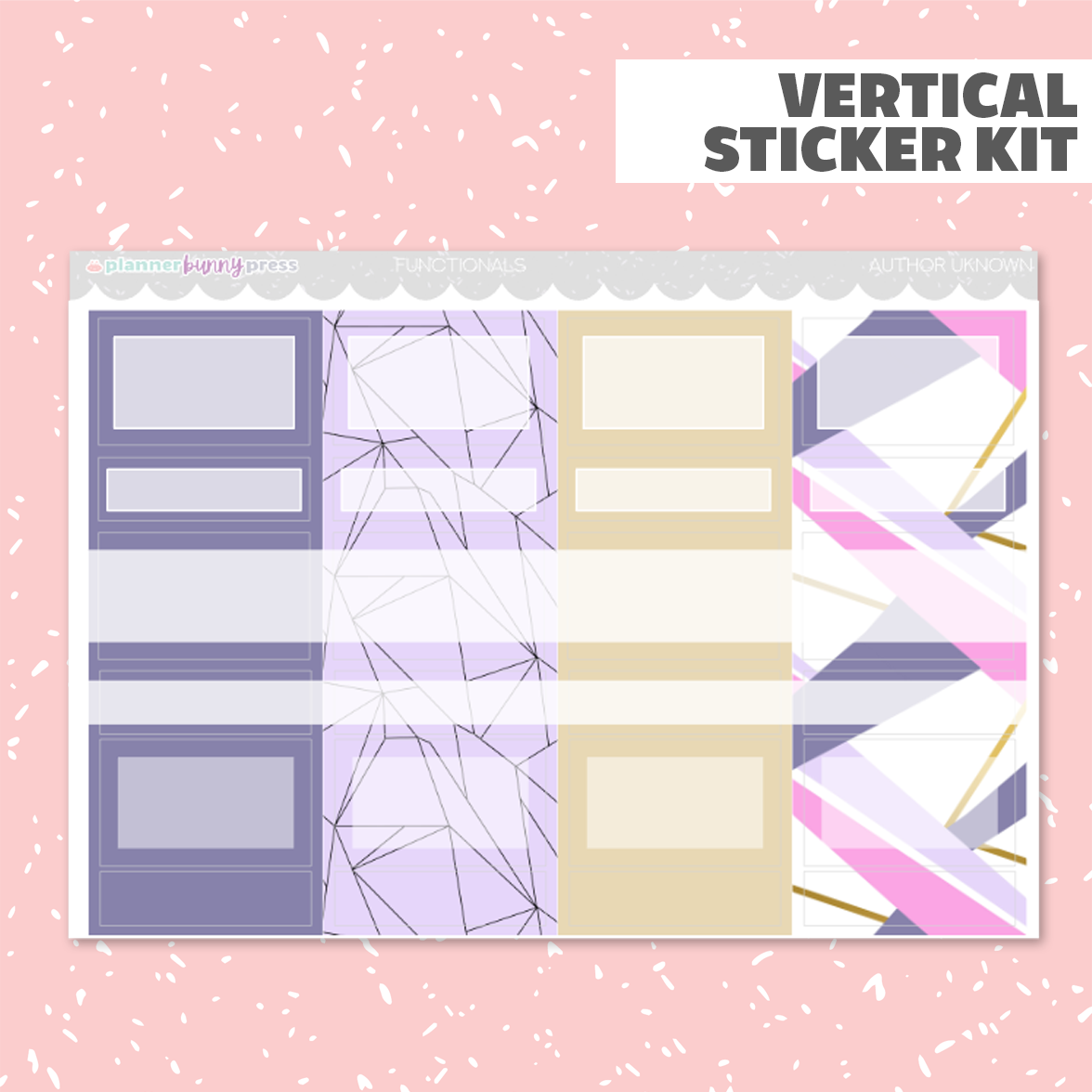 Author Unknown | Vertical Sticker Kit