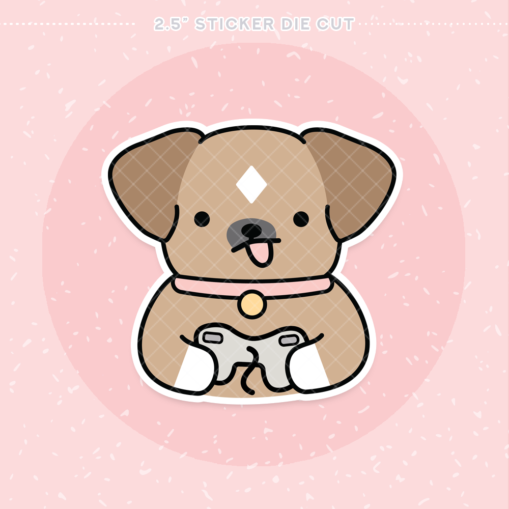 Gamer Buns Sticker Die Cut