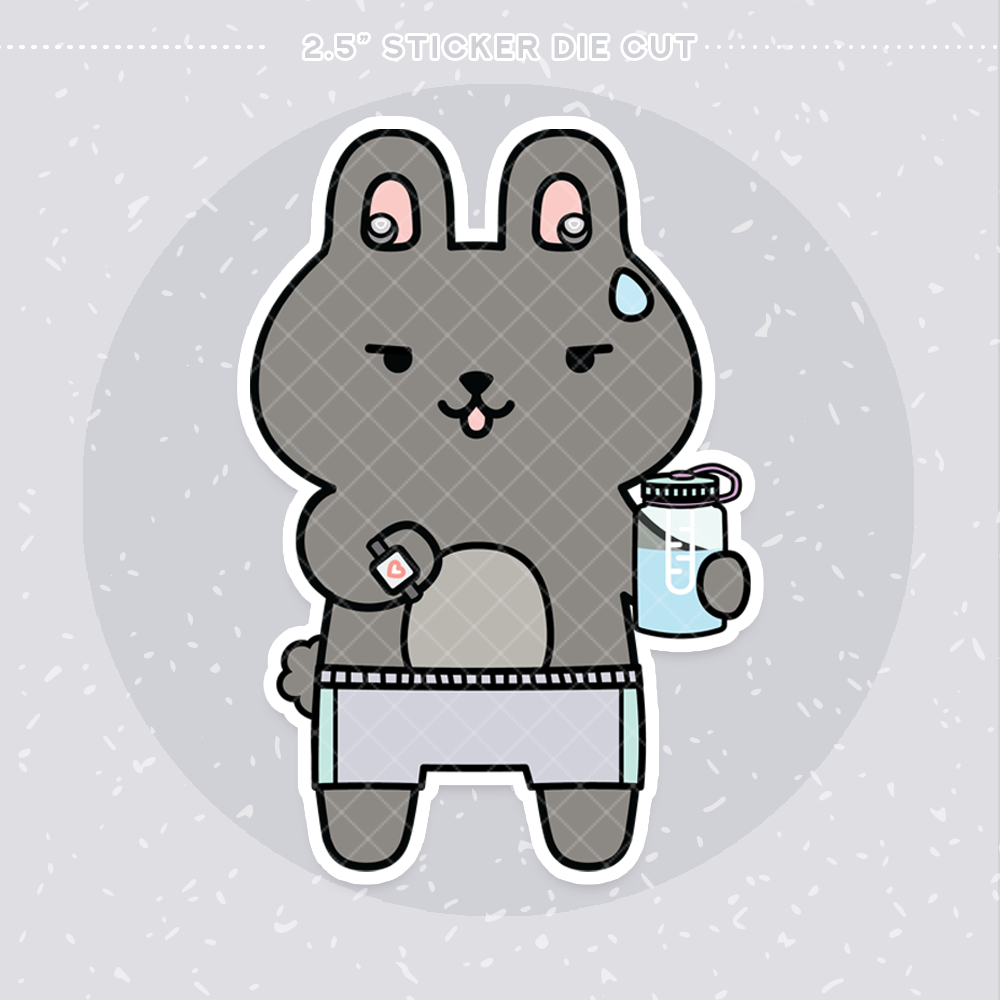 Work It Out Sticker Die Cut