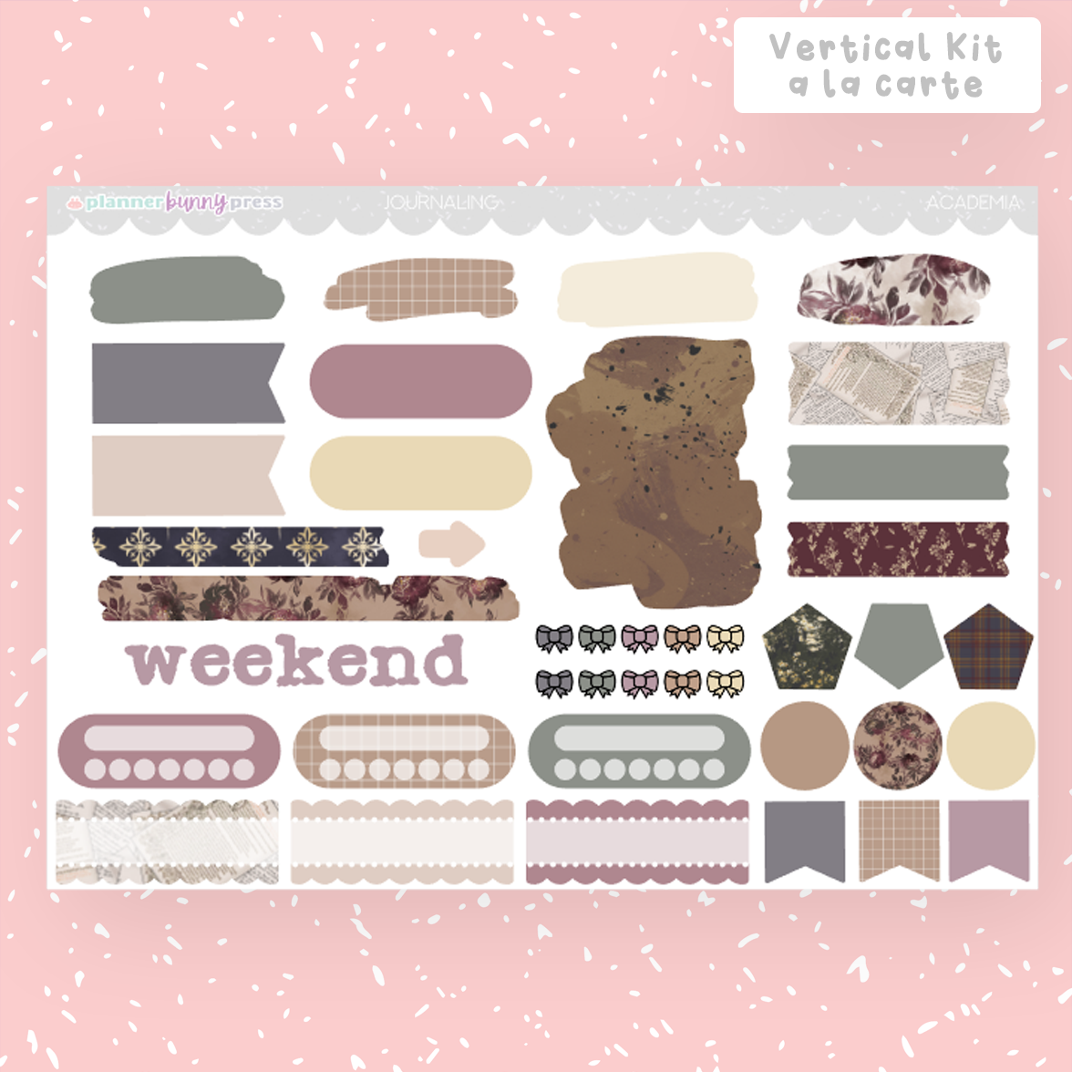 Academia | Vertical Sticker Kit
