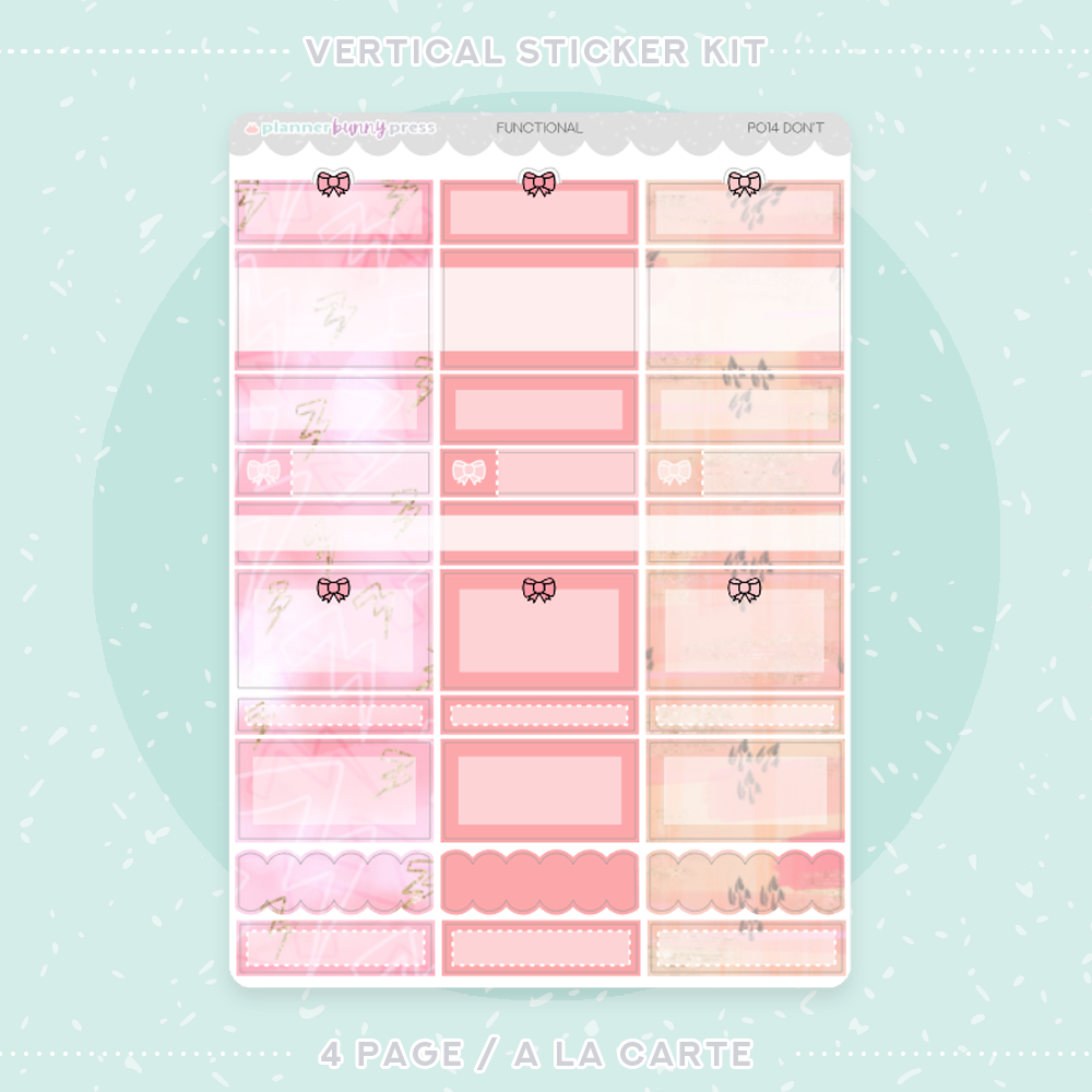 Don't | Vertical Sticker Kit