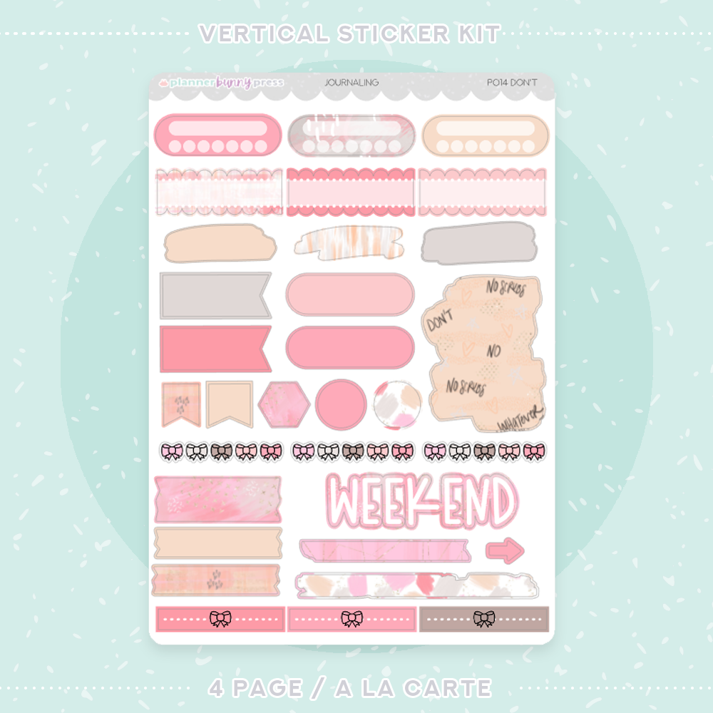 Don't | Vertical Sticker Kit
