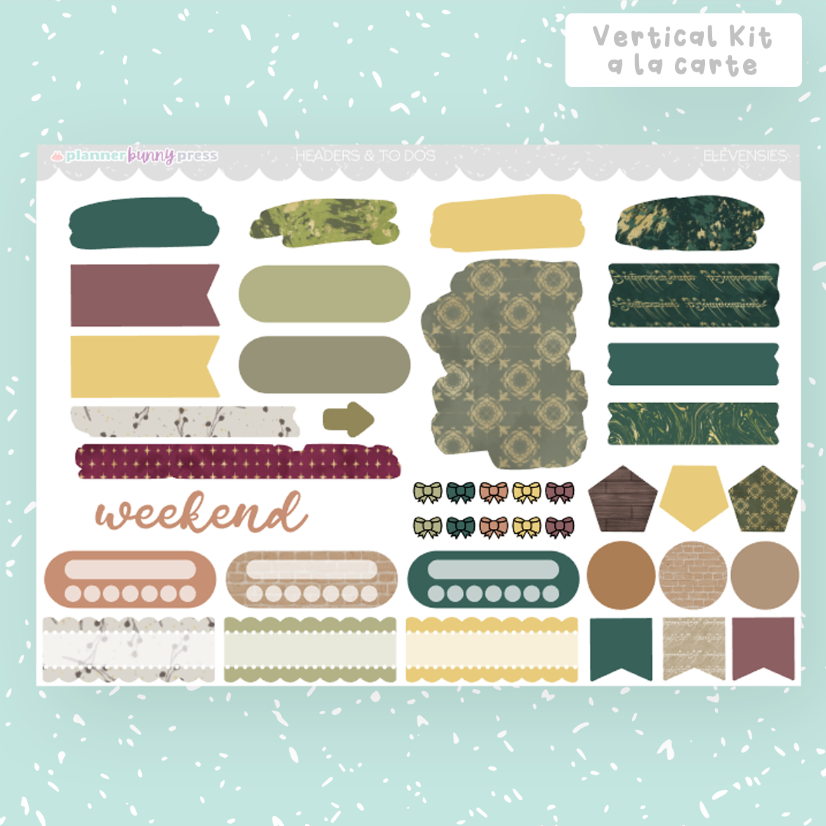 Elevensies | Vertical Sticker Kit