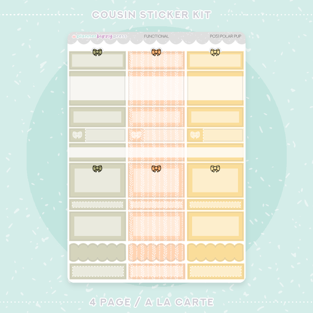 Polar Pup | Hobonichi Cousin Sticker Kit