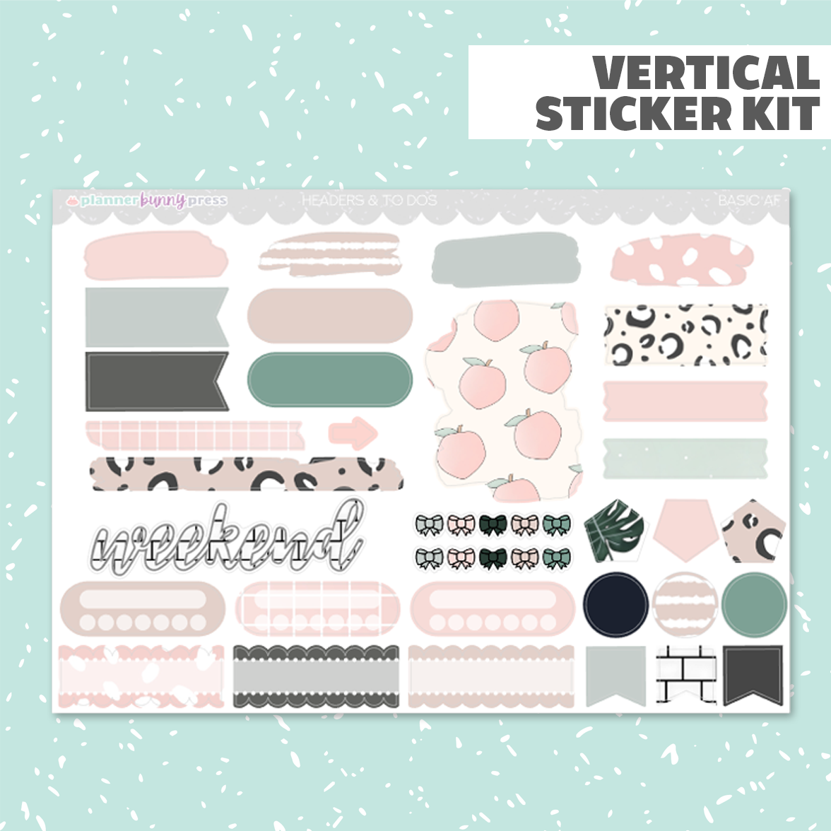 Basic AF | Vertical Sticker Kit