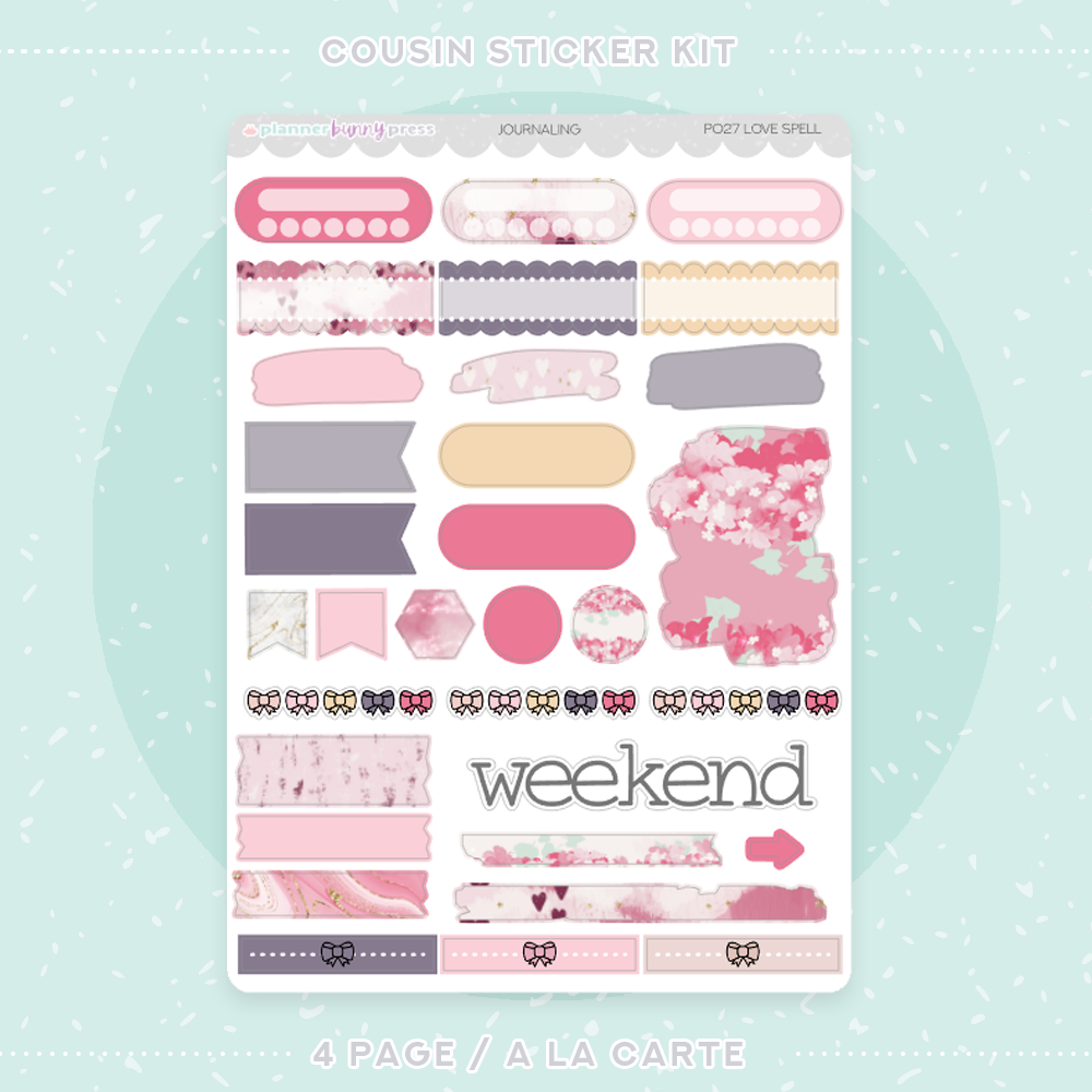 Love Spell | Hobonichi Cousin Sticker Kit