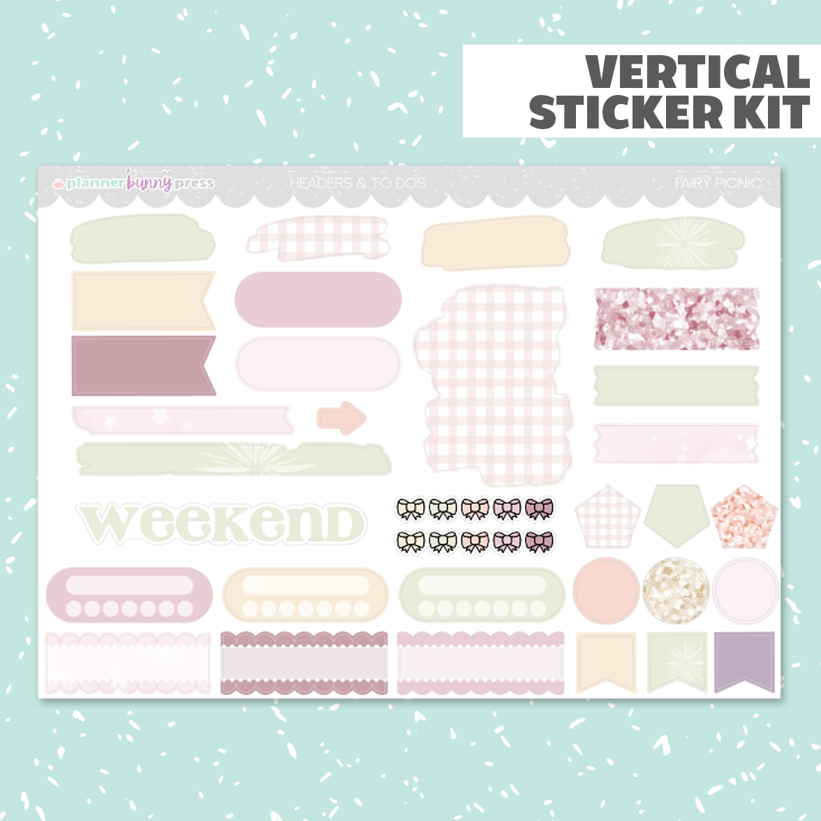Fairy Picnic | Vertical Sticker Kit