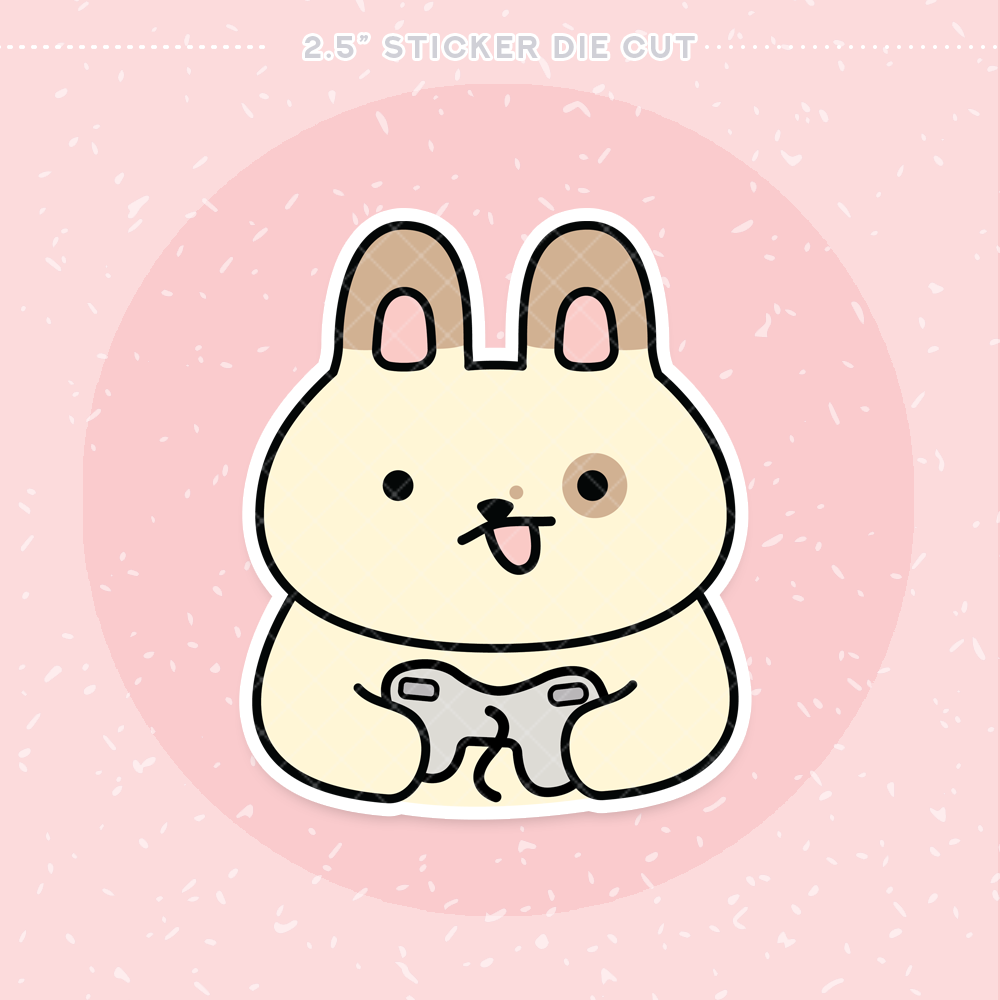 Gamer Buns Sticker Die Cut