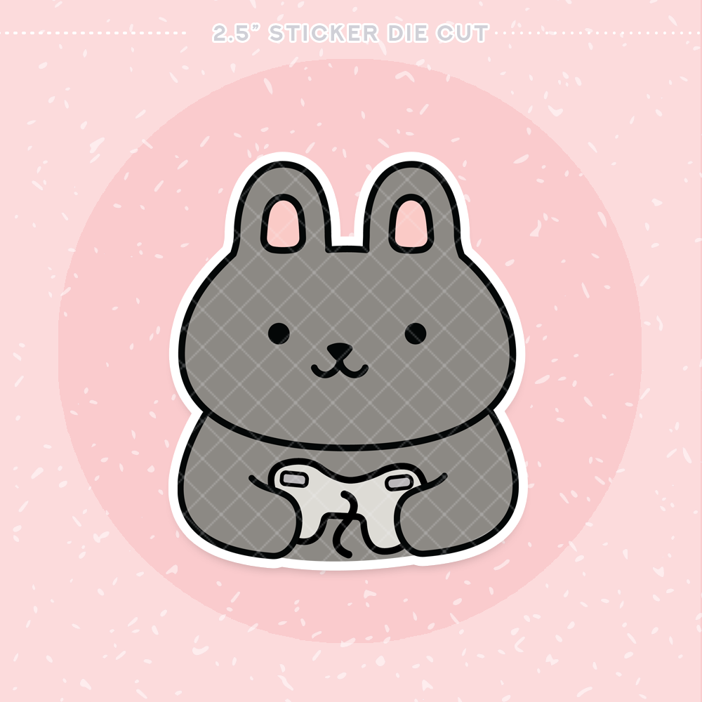 Gamer Buns Sticker Die Cut