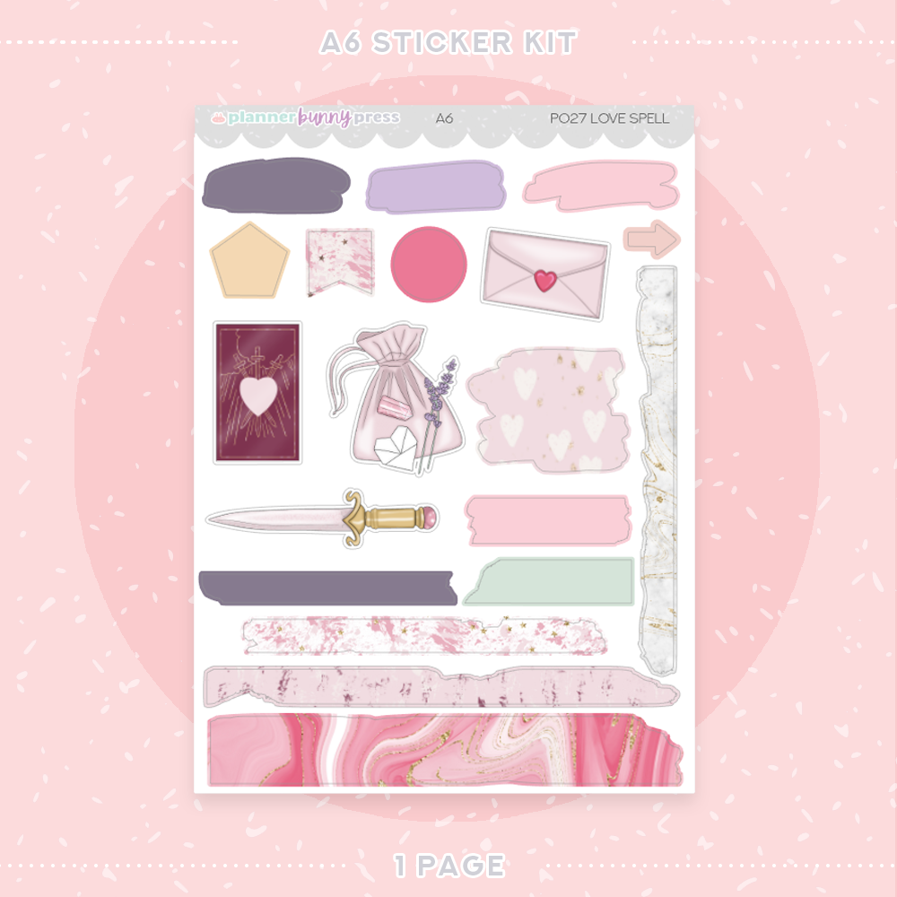 Love Spell | A6 Sticker Kit