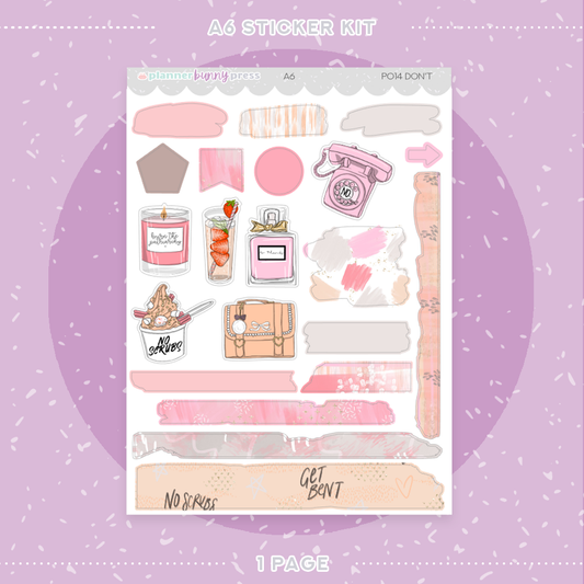 Don't | A6 Sticker Kit