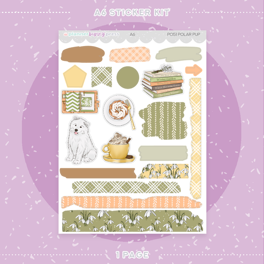 Polar Pup | A6 Sticker Kit