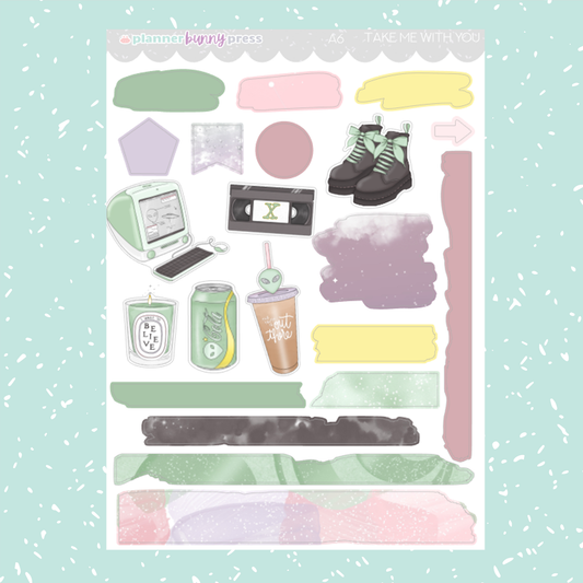 Take Me With You | A6 Sticker Kit