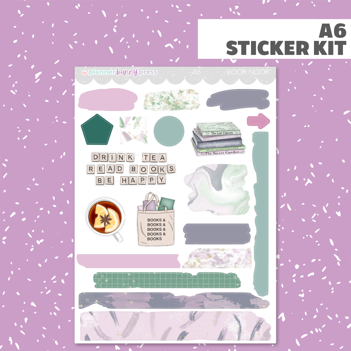 Book Nook | A6 Sticker Kit