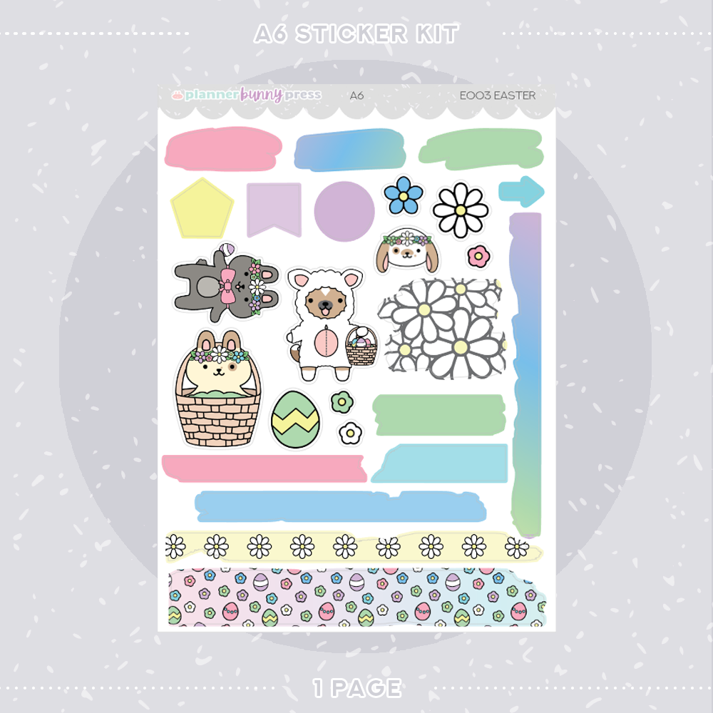 Easter | A6 Sticker Kit