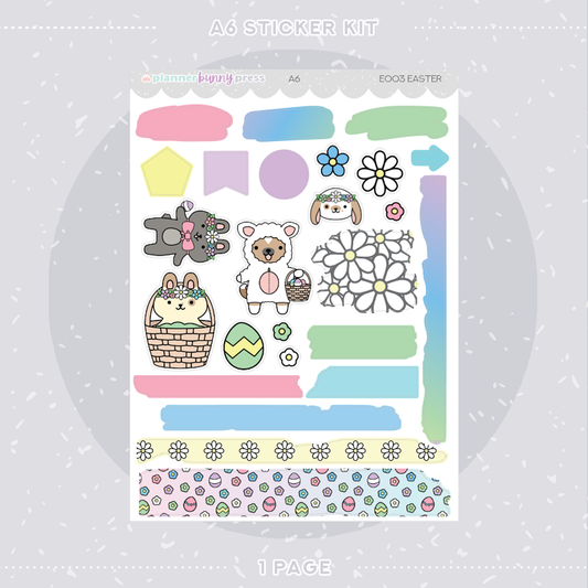 Easter | A6 Sticker Kit