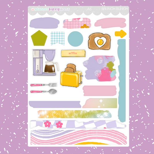 Brunch Bunch | A6 Sticker Kit