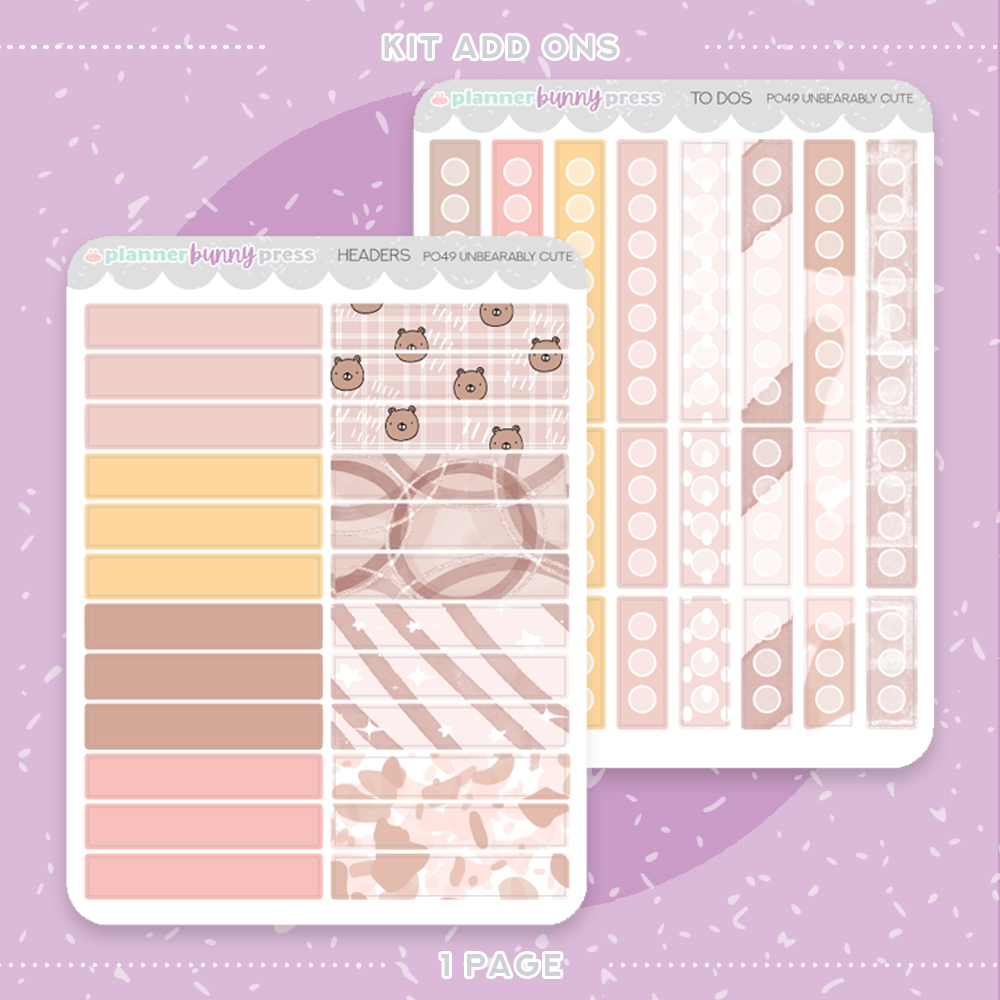 Unbearably Cute | Add Ons